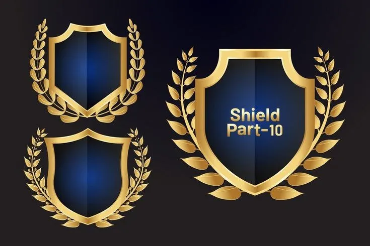 金色皇家盾牌象征电竞防御与策略